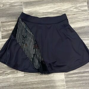 Tuckernuck Golf Tennis Skort Black Cutout Floral size S
